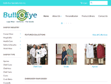 Tablet Screenshot of bullseyeuniform.com